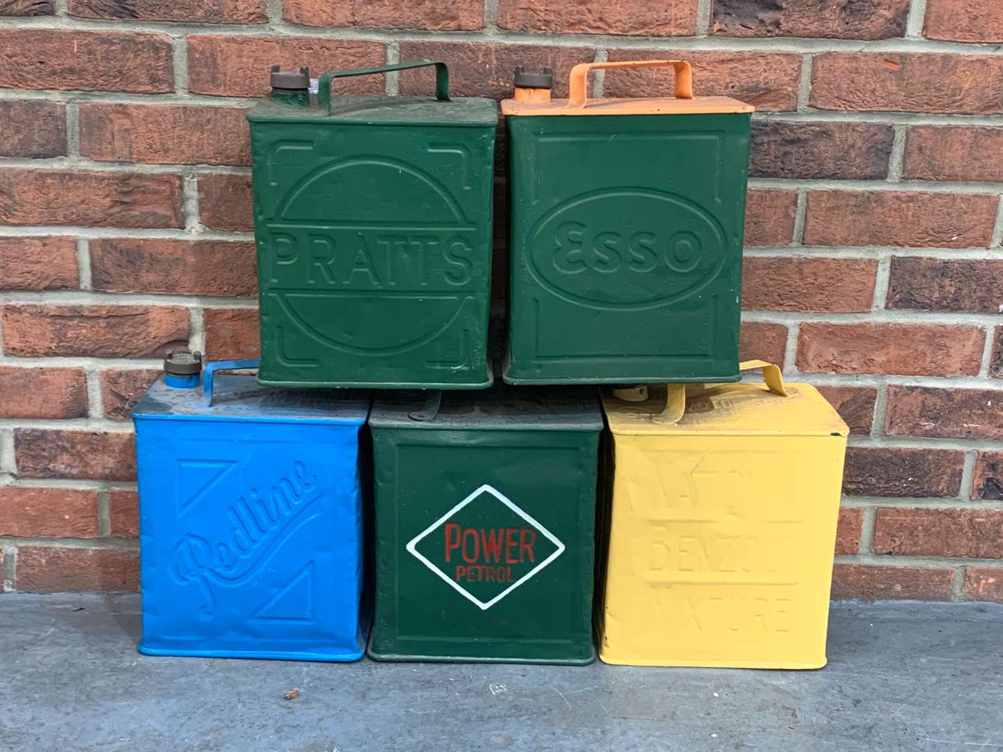 <p>Five Two Gallon Fuel Cans&nbsp;</p>