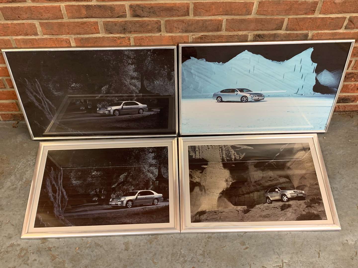 <p>Set of Four Framed Lexus Advertising Prints</p>