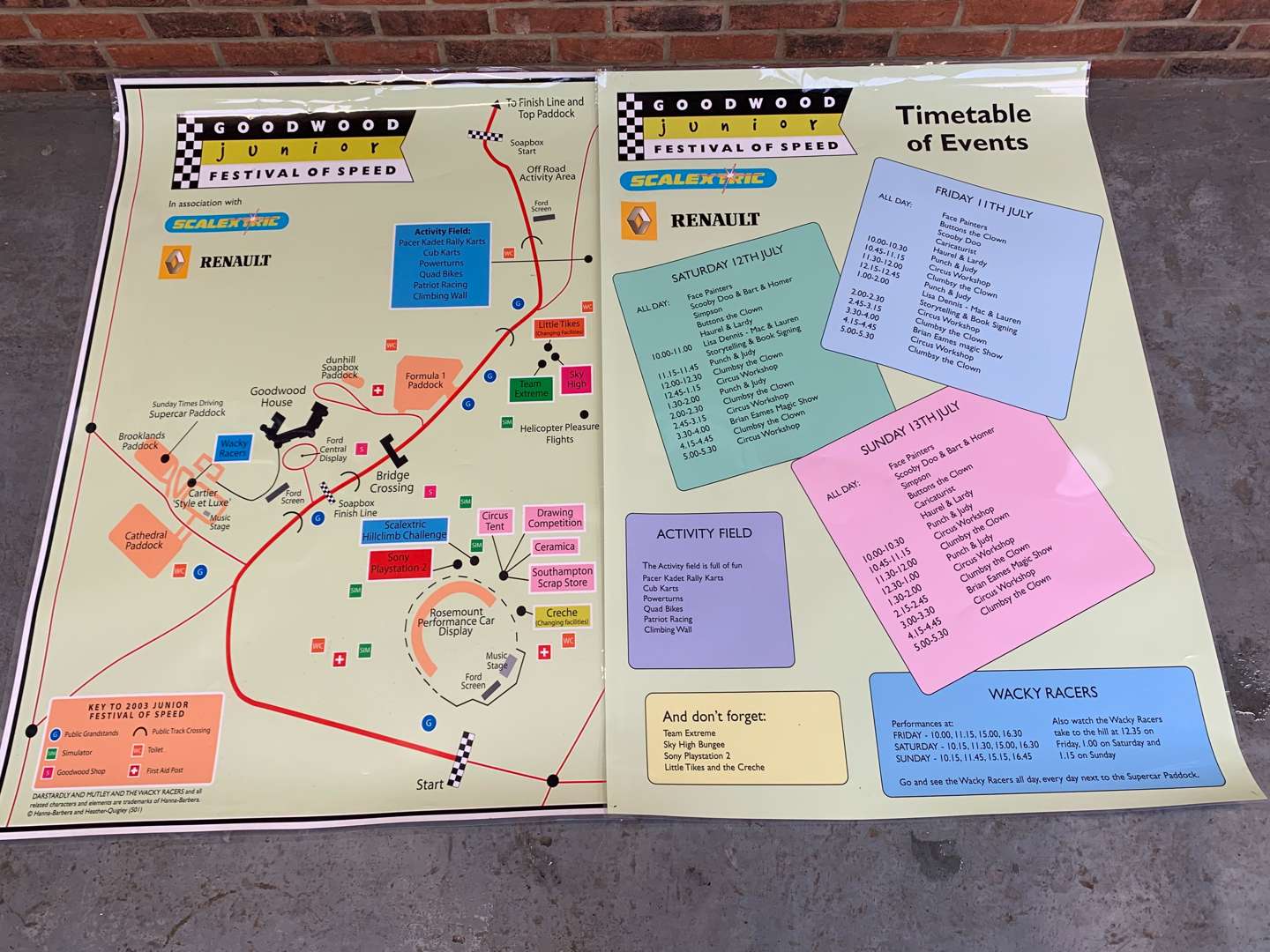 <p>Goodwood Junior Festival of Speed Map and Time Table (2)</p>