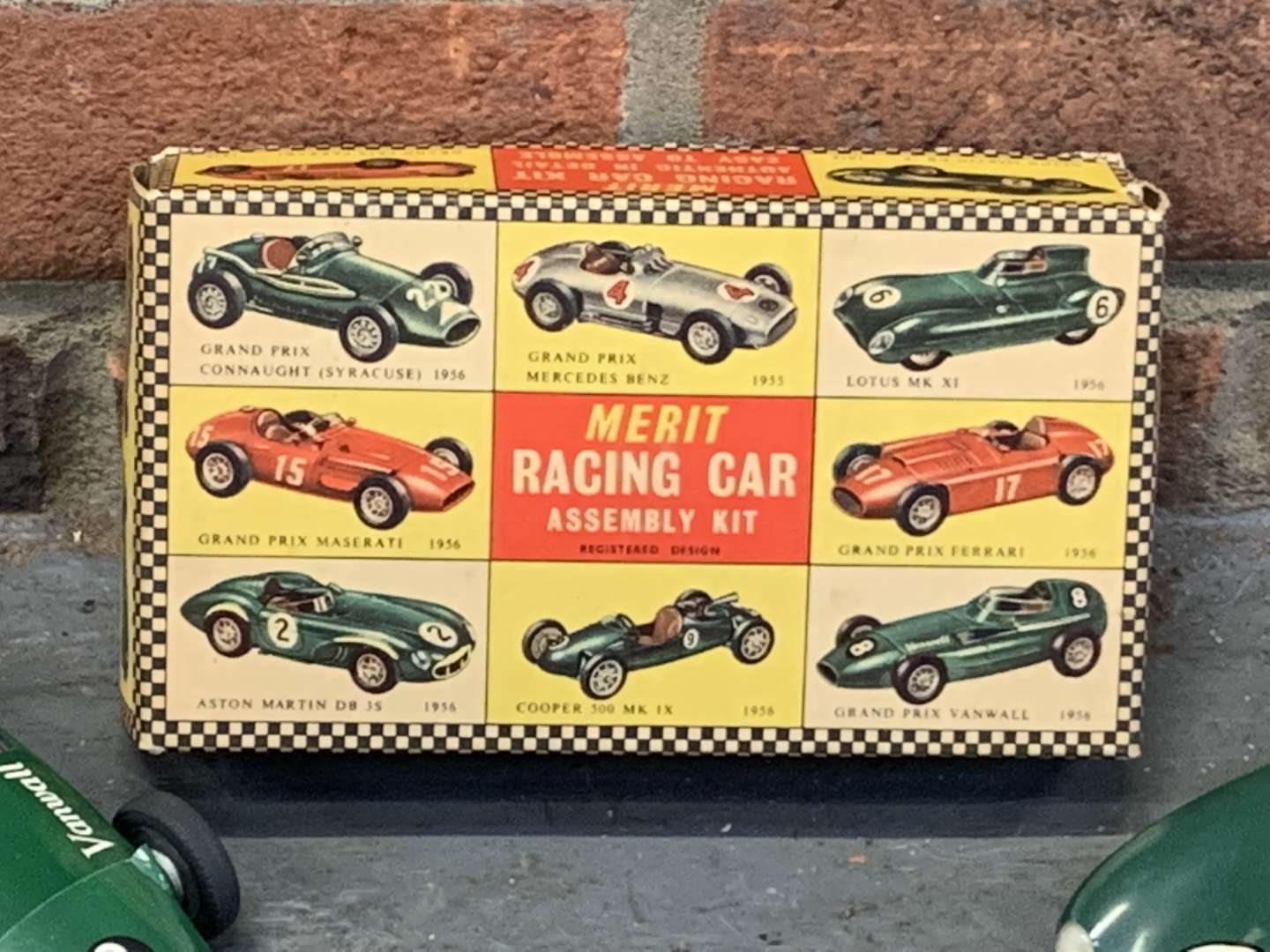 <p>Five Merit Model Racing Cars</p>