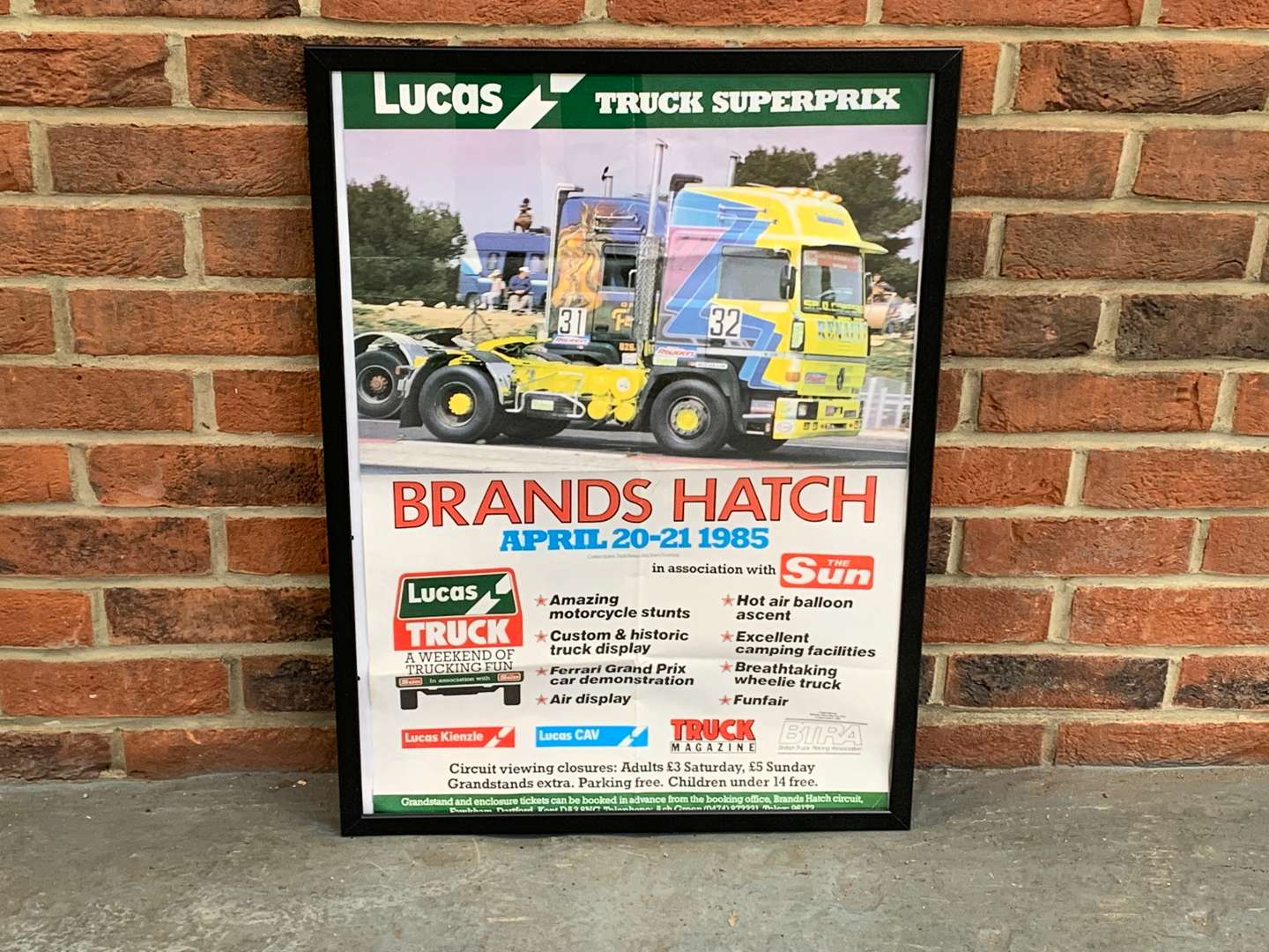 <p>&nbsp;(1985) Truck GP Race Poster</p>
