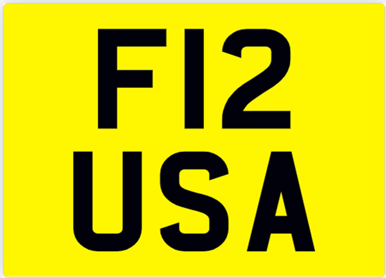 <p>&nbsp; F12 USA Registration number&nbsp;</p>