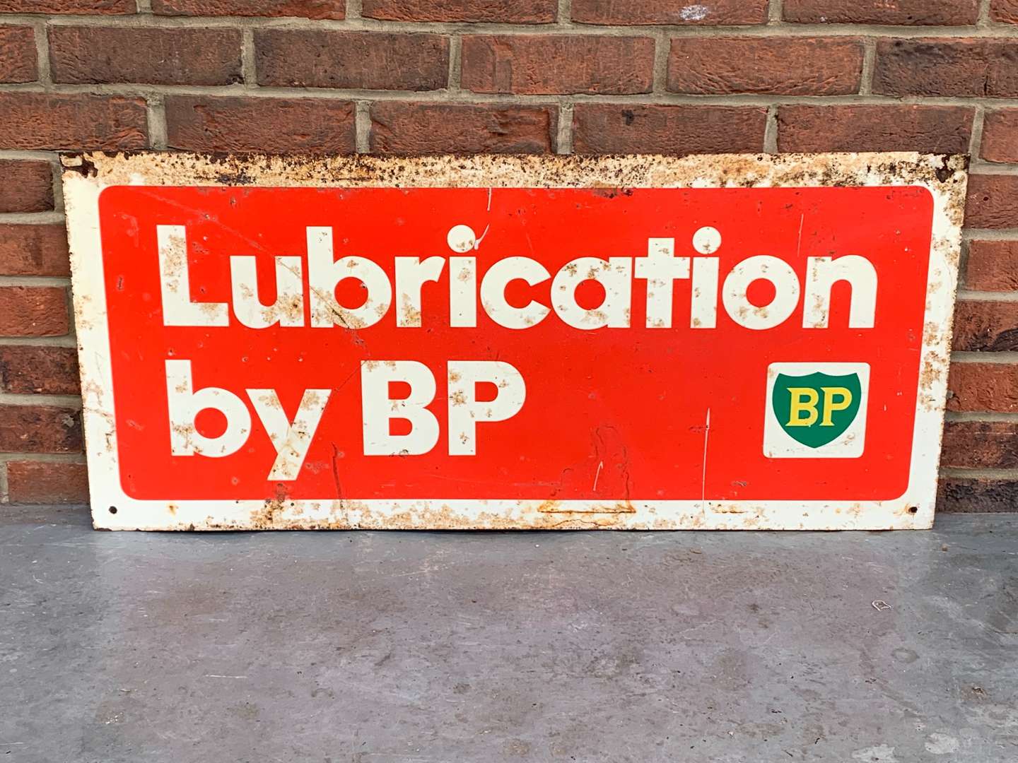 <p>Original BP Lubrication Metal Sign</p>