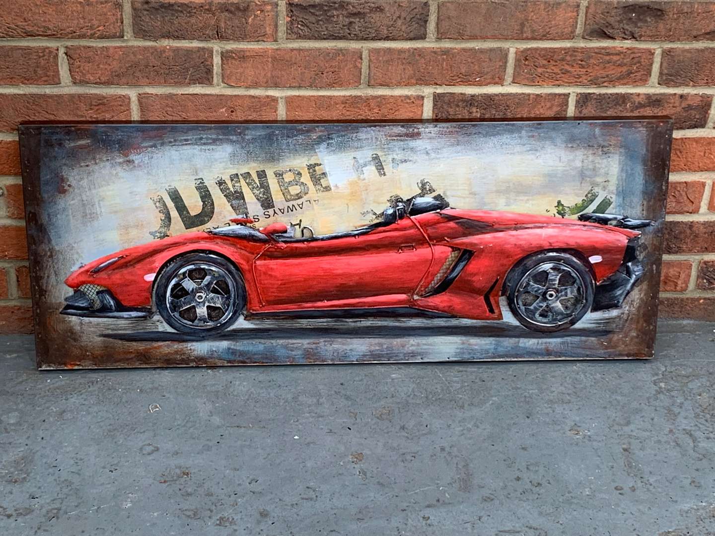 <p>Modern Metal Sport Car Wall Art</p>