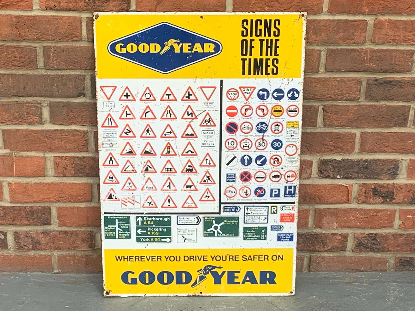 <p>Goodyear Signs Of The Times Metal Sign</p>