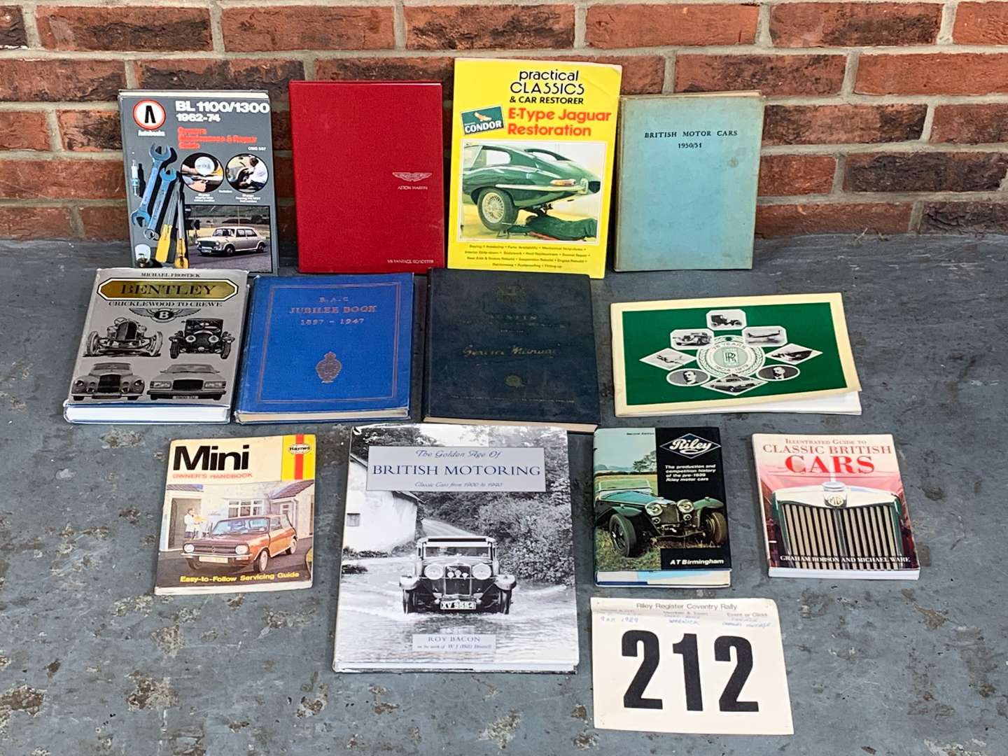 <p>Box Of Classic Car Motoring Books</p>