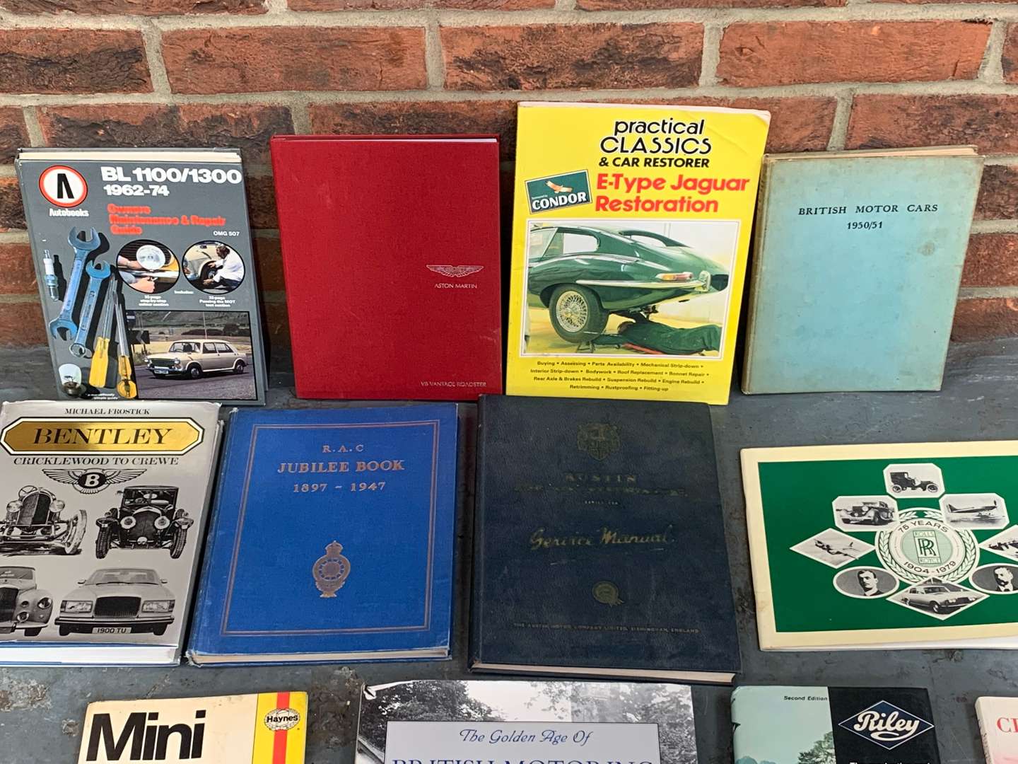 <p>Box Of Classic Car Motoring Books</p>