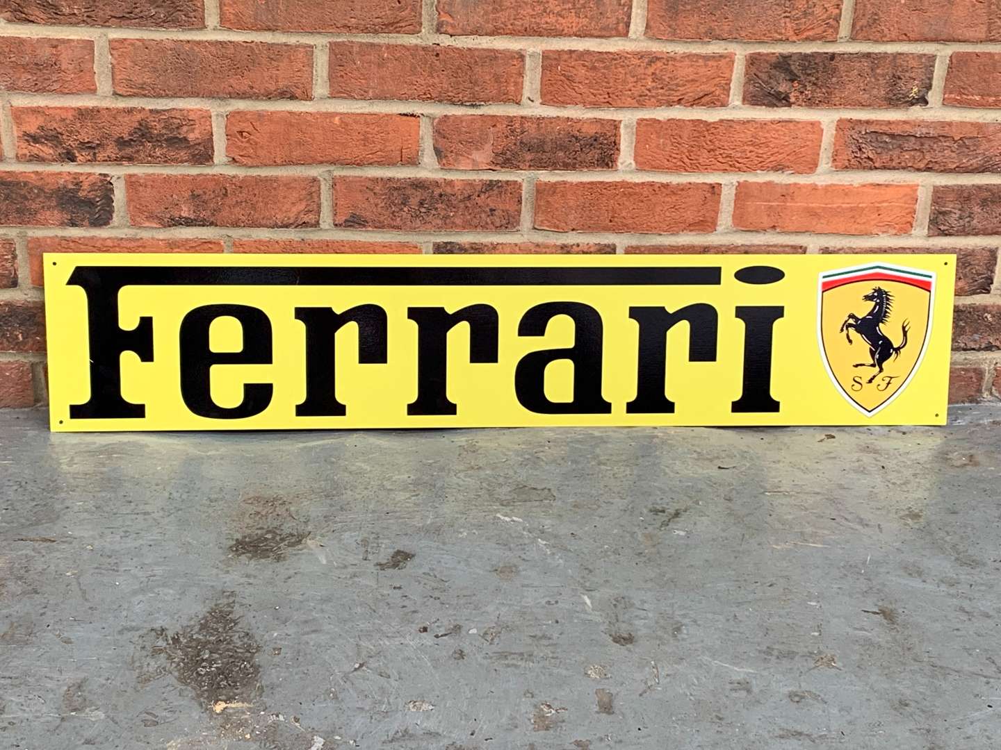 <p>Ferrari Metal Sign</p>