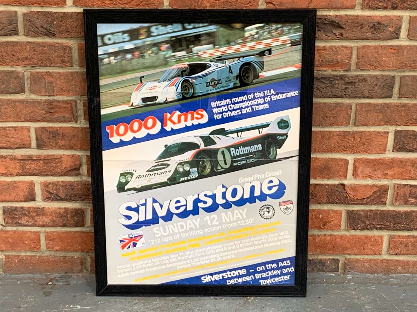 <p>Original Silverstone Framed Race Poster</p>