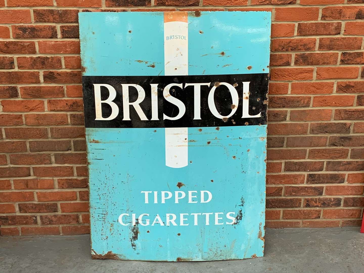 <p>Bristol Cigarettes Enamel Sign</p>