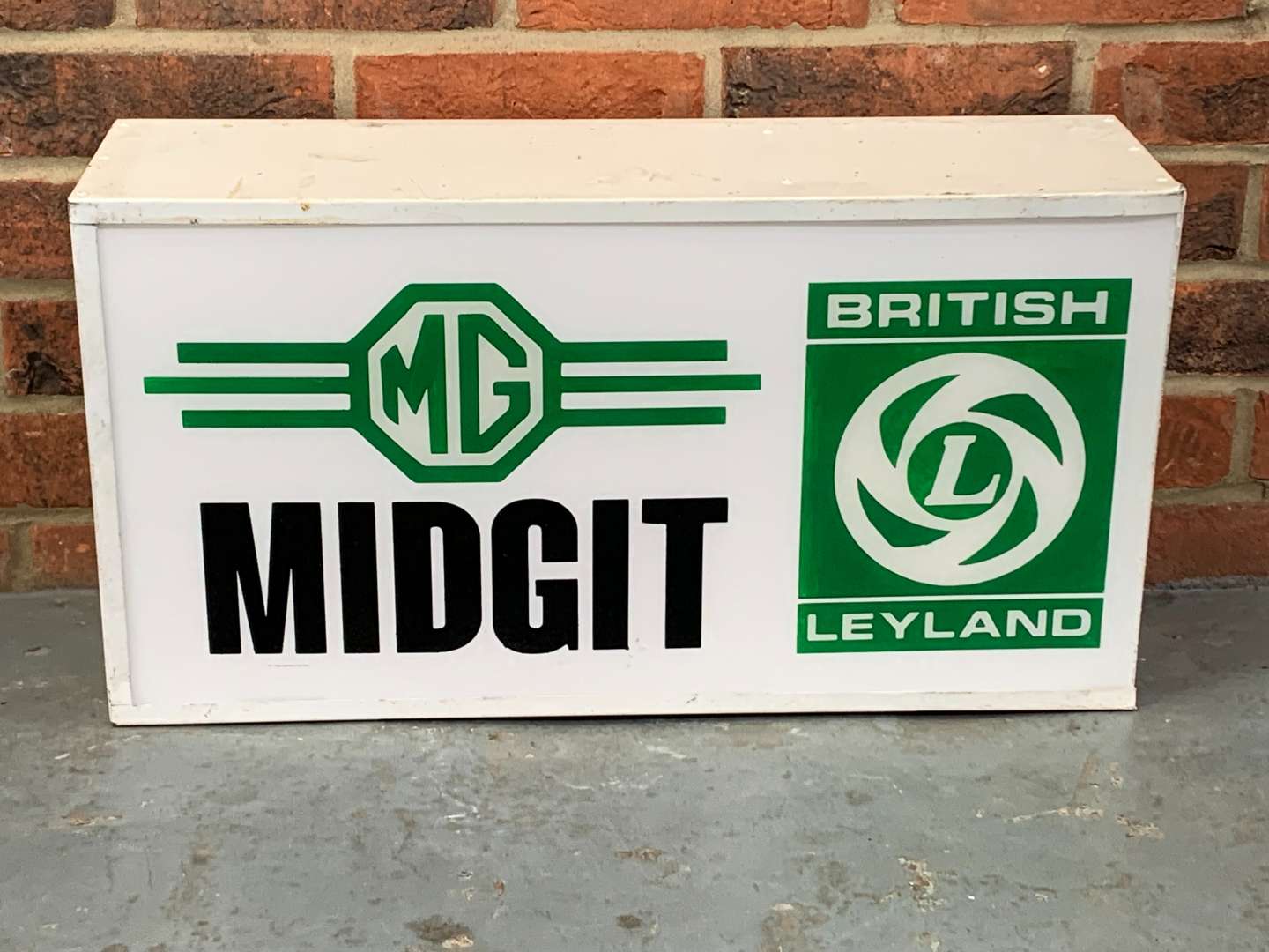 <p>British Leyland MG Midget Made Light Box</p>