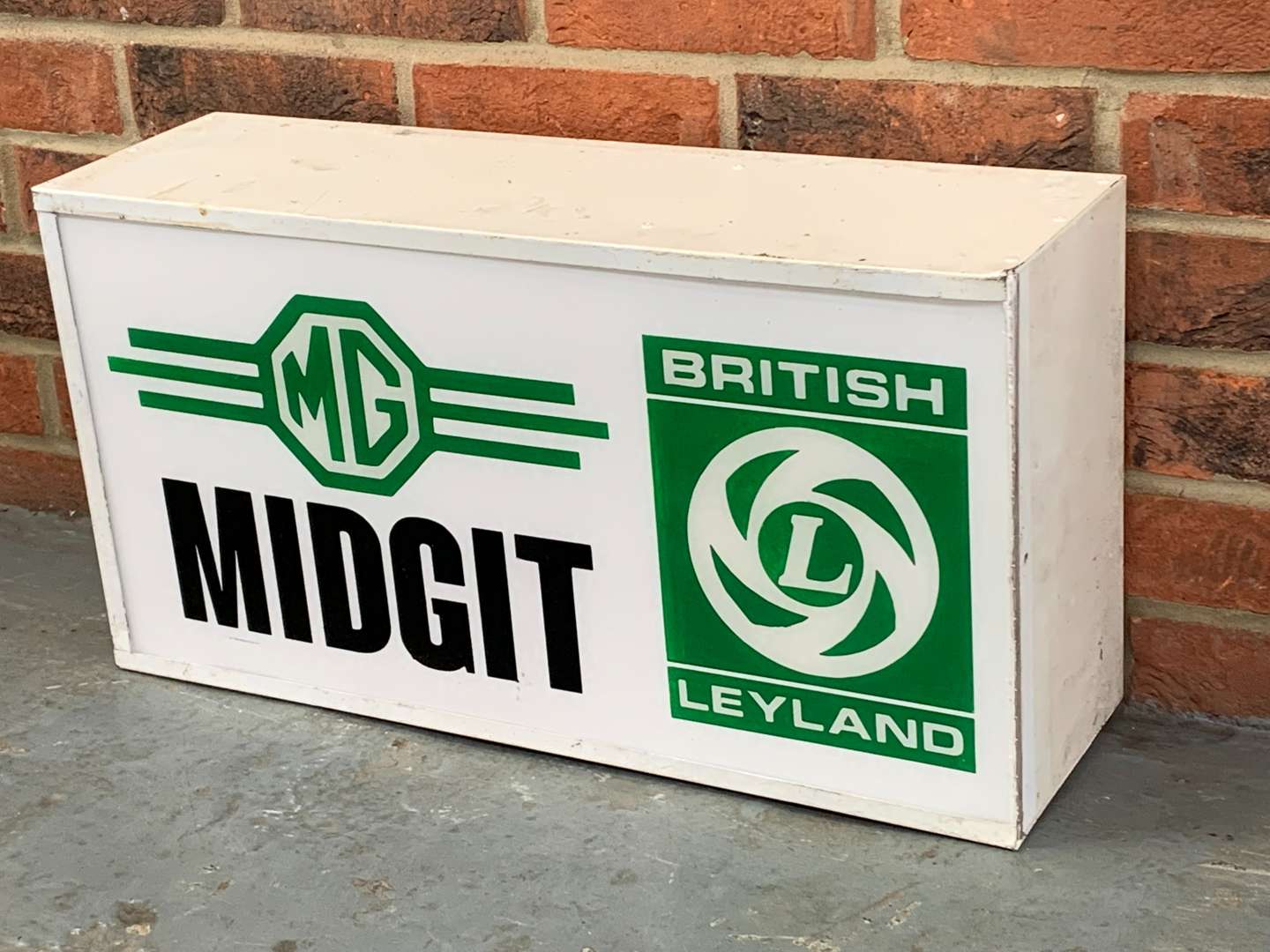 <p>British Leyland MG Midget Made Light Box</p>