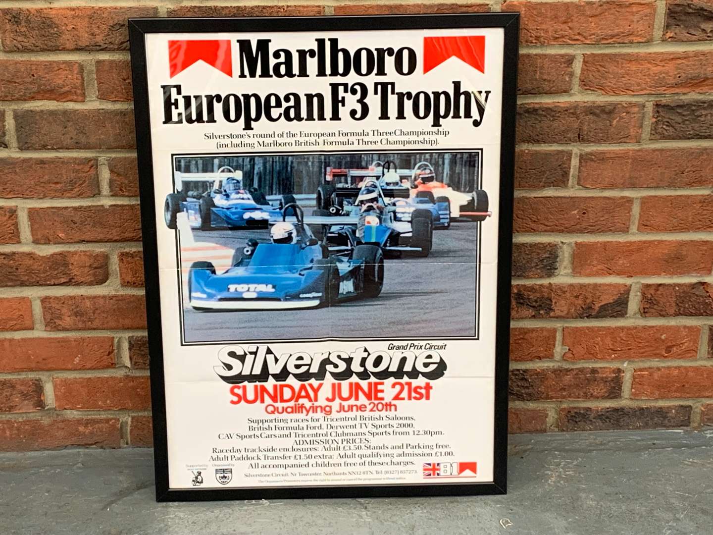 <p>Marlboro Silverstone European F3 Trophy Poster</p>