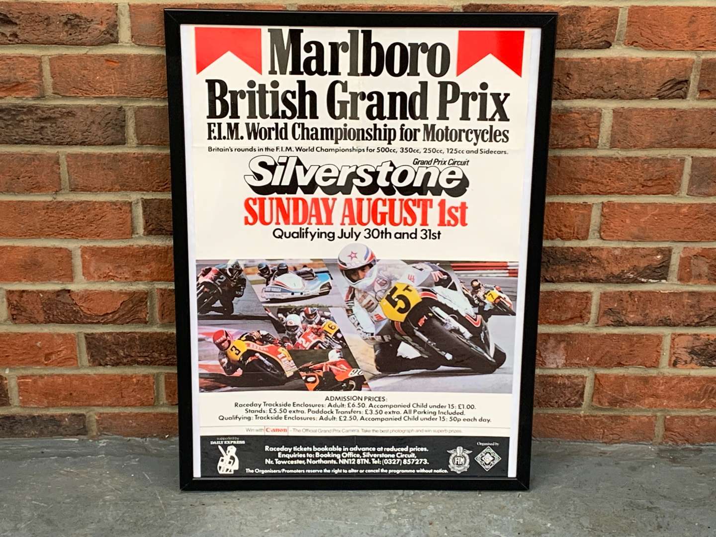 <p>Marlboro Motorcycles British GP Poster</p>