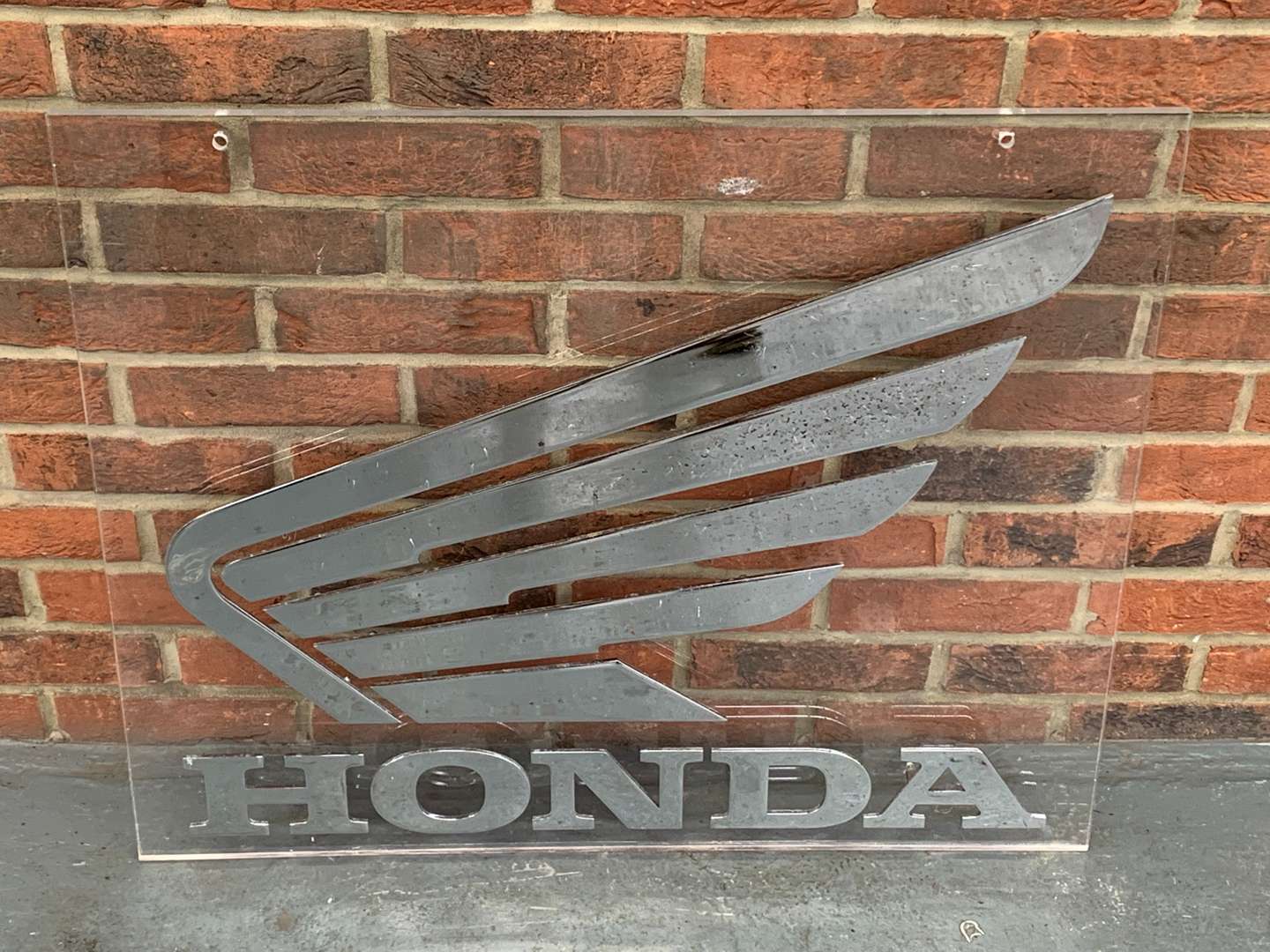 <p>Honda Metal and Perspex Sign</p>