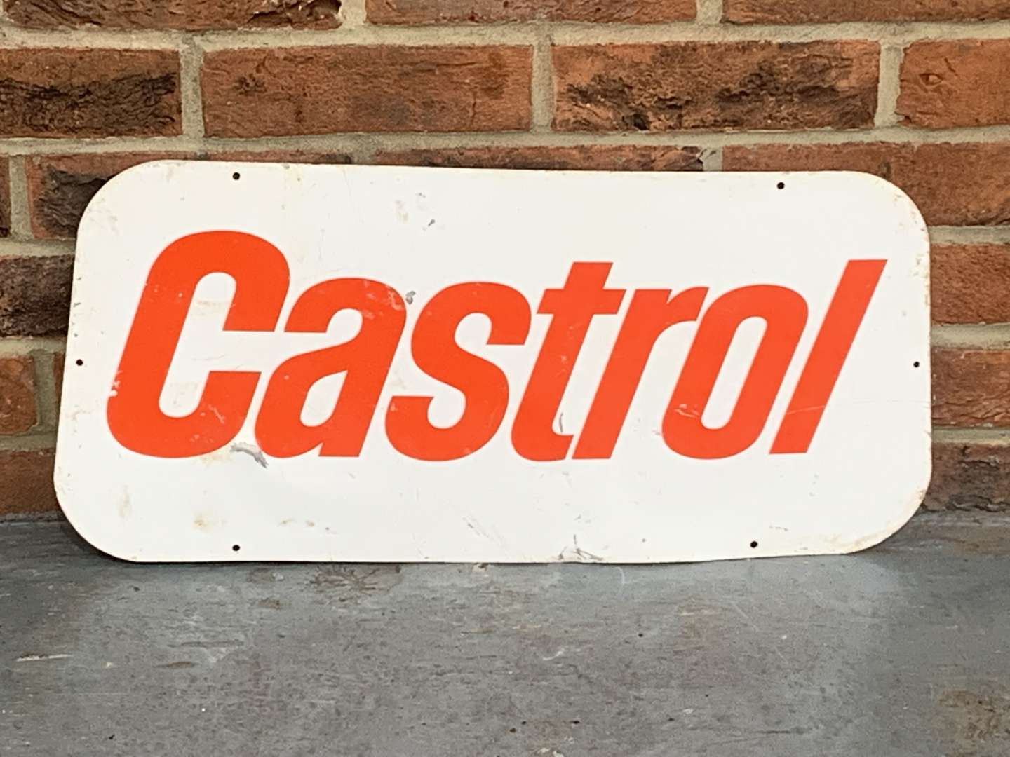 <p>Castrol Aluminium Sign</p>