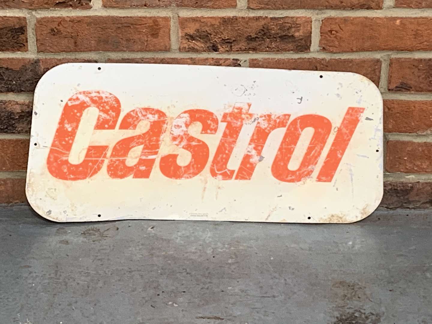 <p>Castrol Aluminium Sign</p>