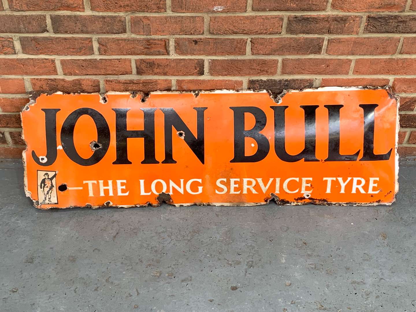 <p>Original John Bull Convex Enamel Sign</p>