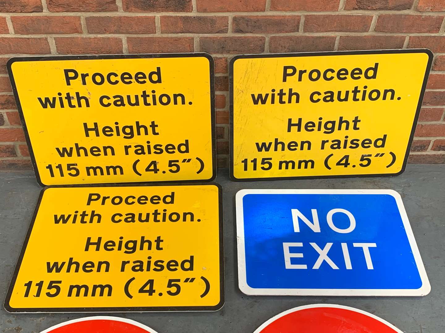<p>Six Road Warning Signs</p>