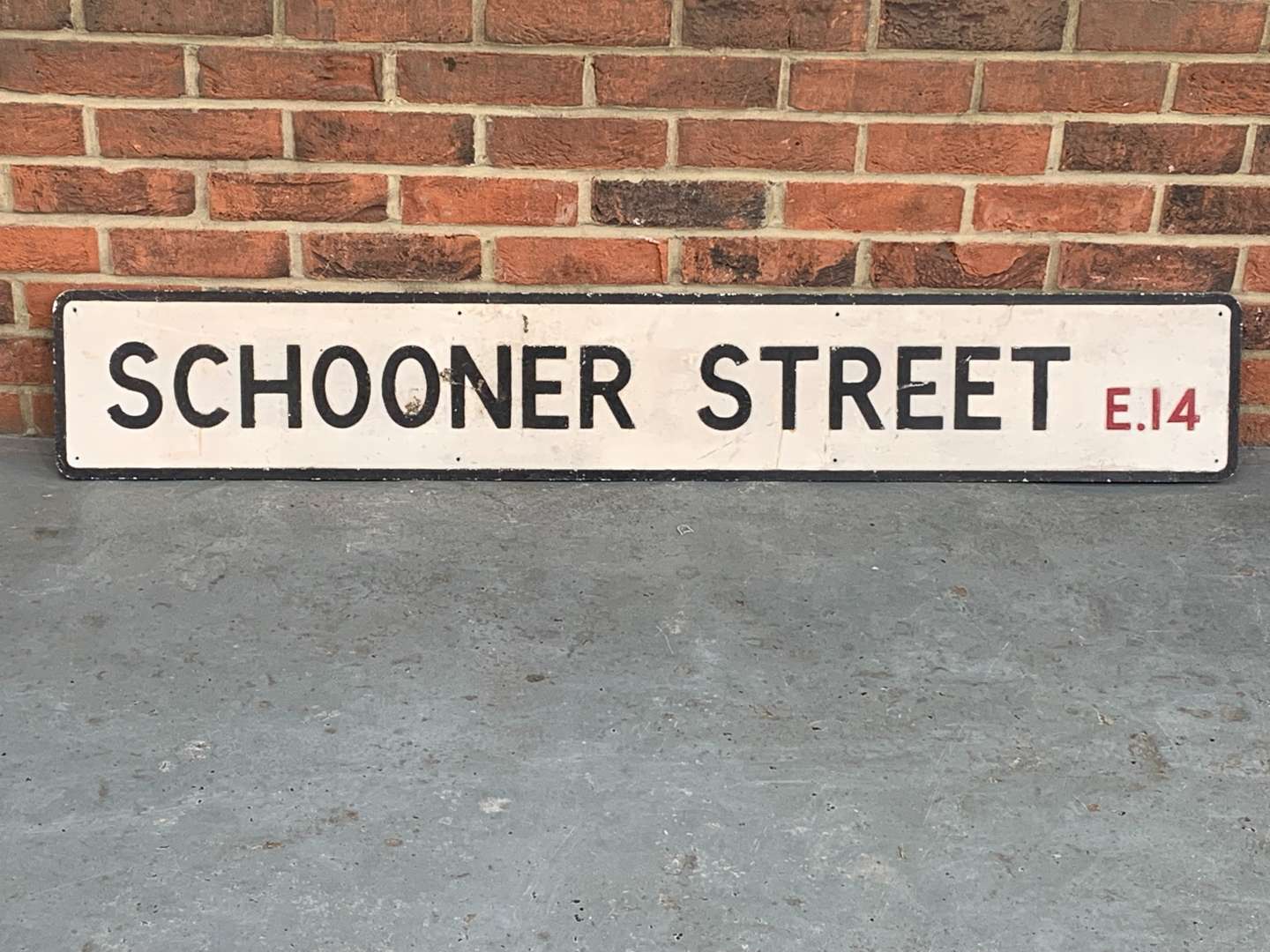 <p>Scooner Street E.14 Aluminium Street Sign</p>