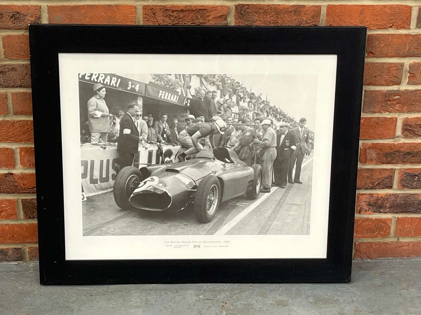 <p>Framed Print of 1956 Silverstone GP&nbsp;</p>