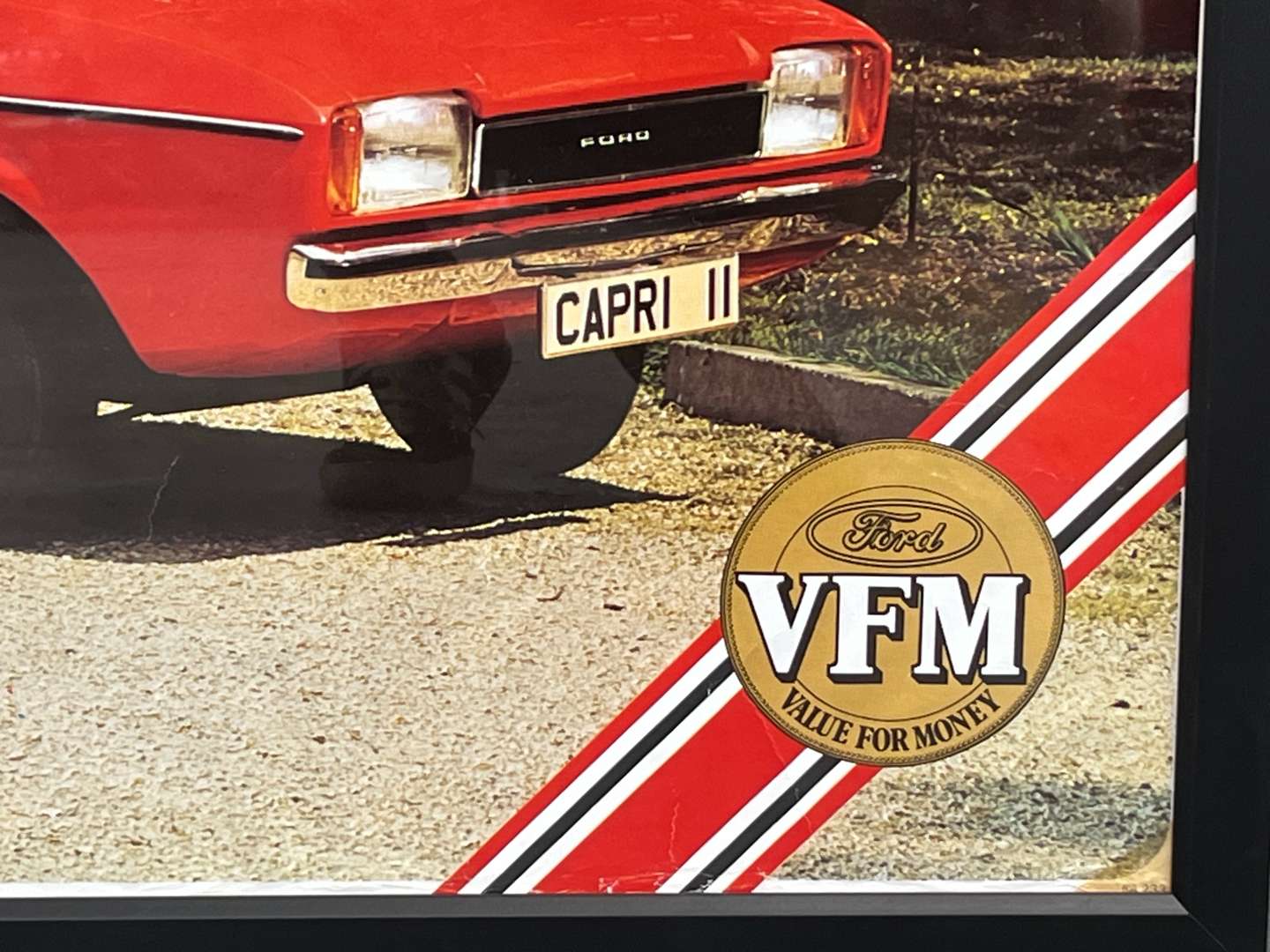 <p>Original Framed Ford Capri II Dealership Poster</p>