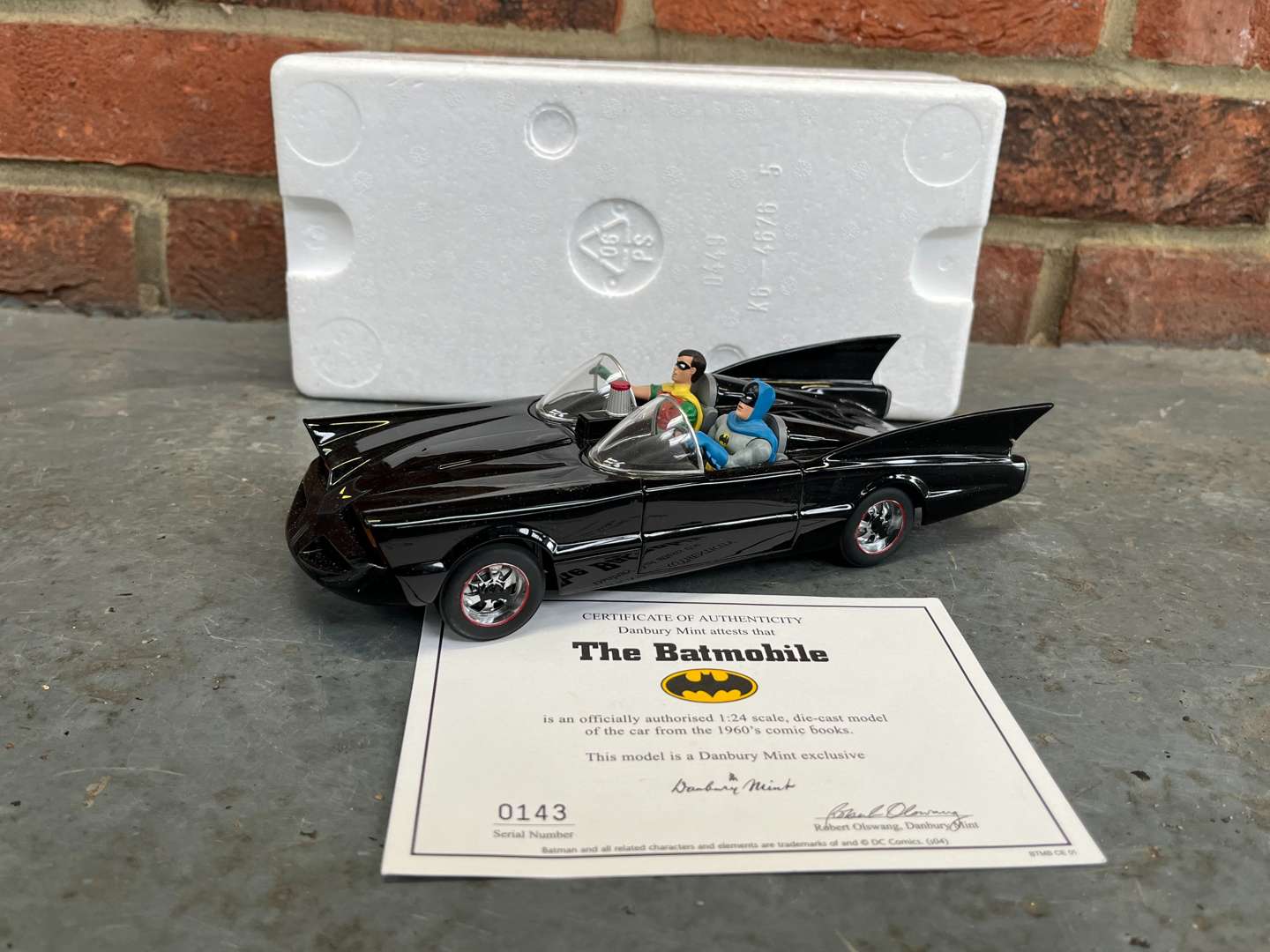 <p>Bat Mobile Model Car By Danbury Mint</p>