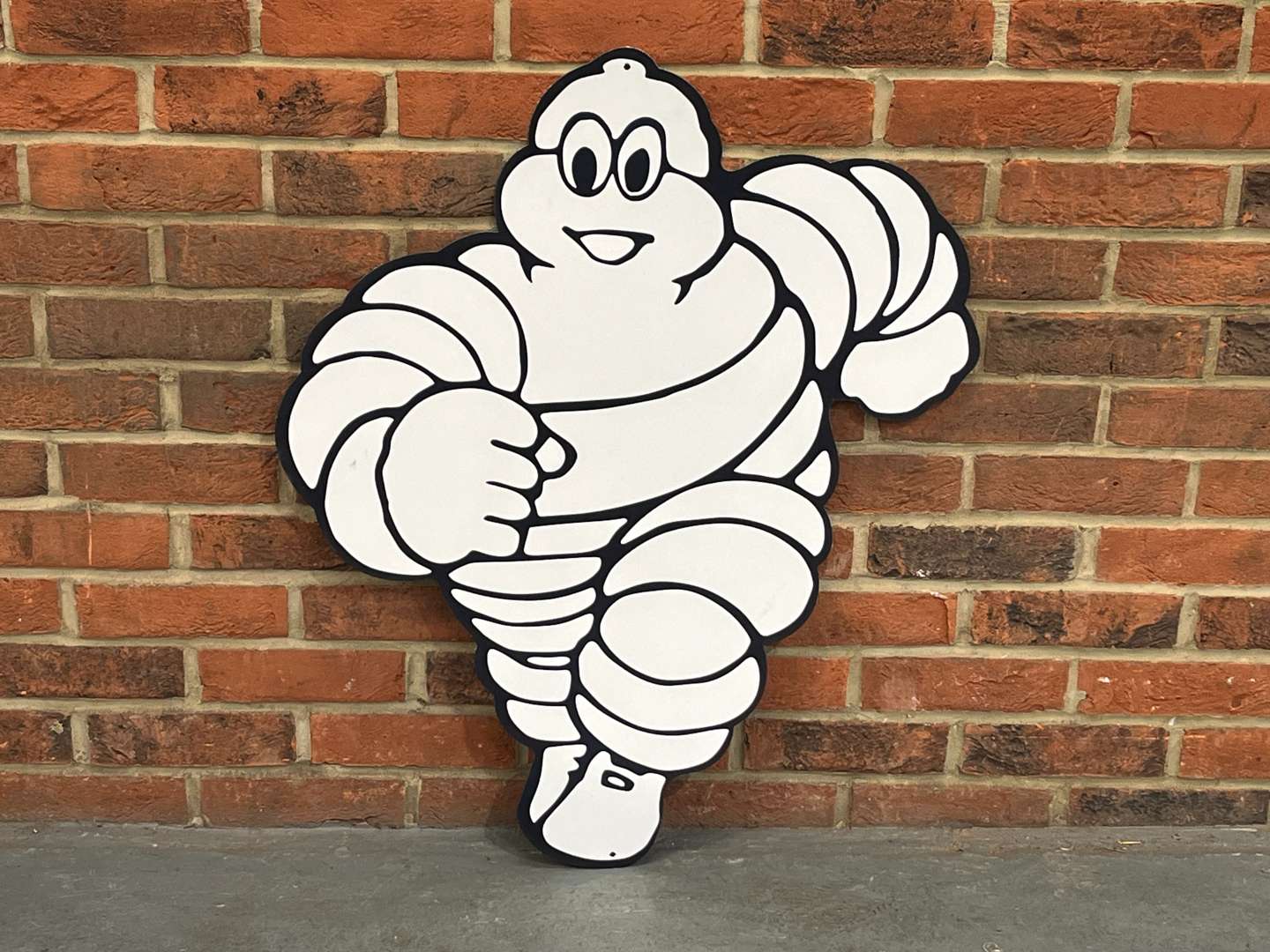 <p>Michelin Running Man Metal Sign</p>