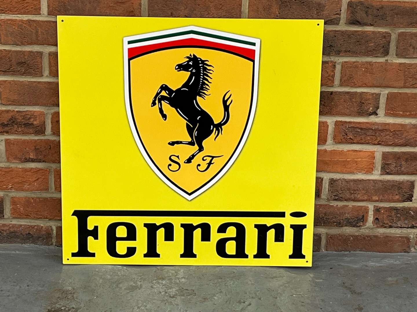 <p>Ferrari Large Metal Emblem Sign</p>