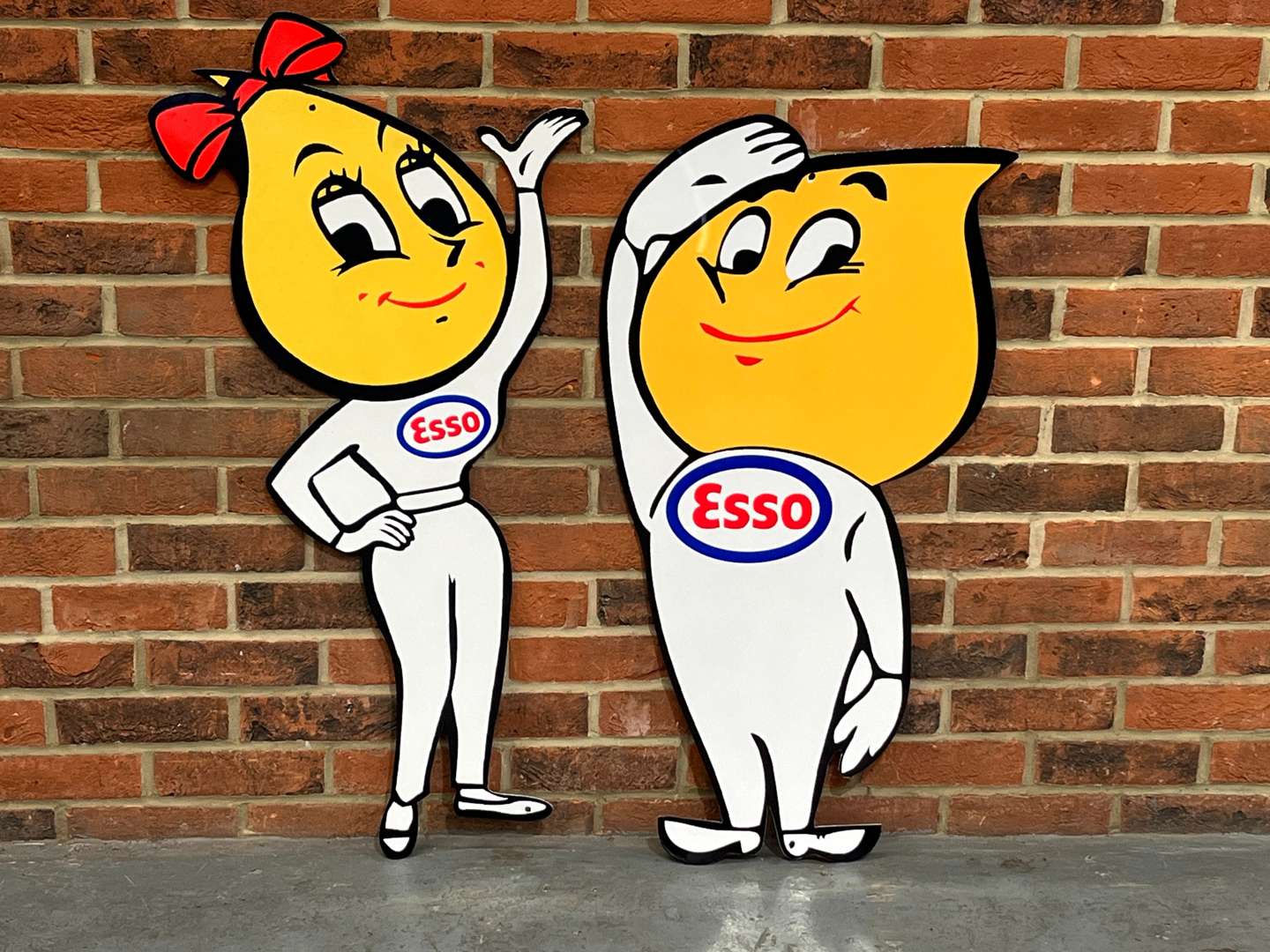 <p>Esso Mr and Mrs Drip Large Metal Signs</p>