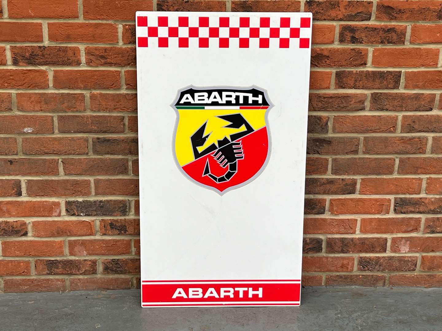 <p>Abarth Metal Sign</p>