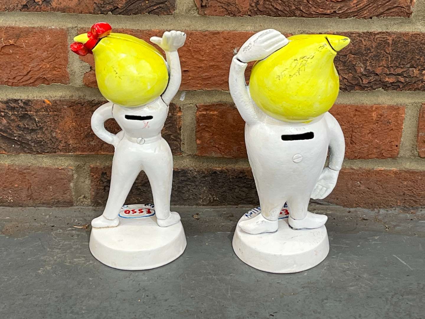 <p>Esso Andy and Abby Drips Money Boxes</p>