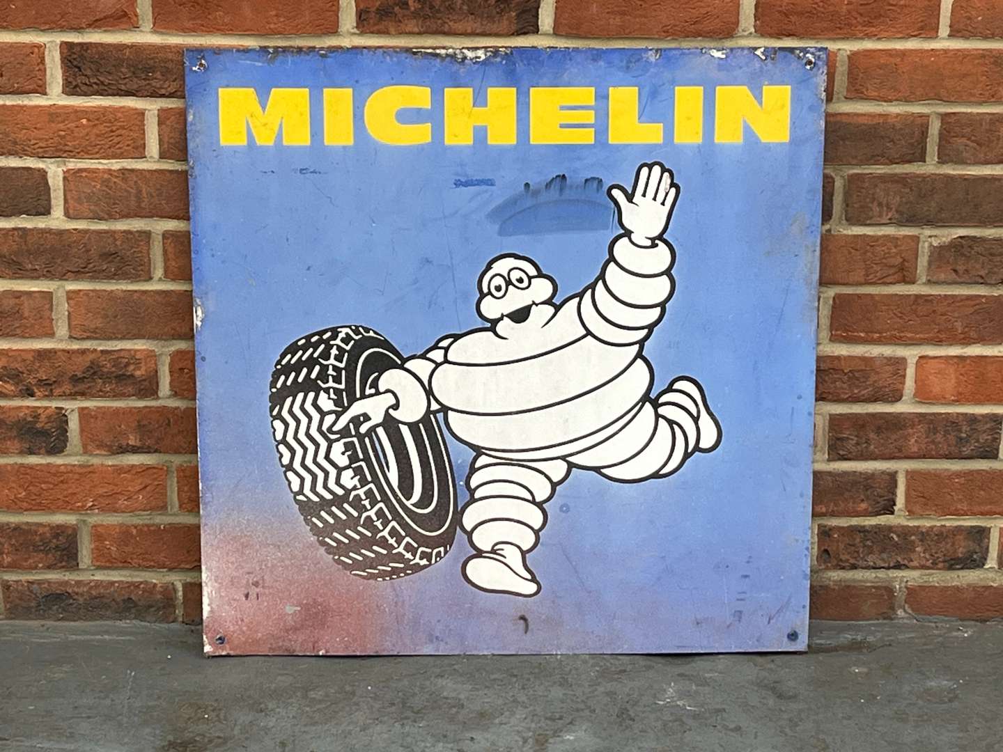 <p>Michelin Running Man Aluminium Sign</p>