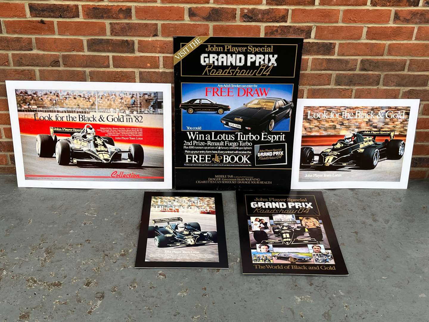 <p>Five JPS Racing Posters</p>