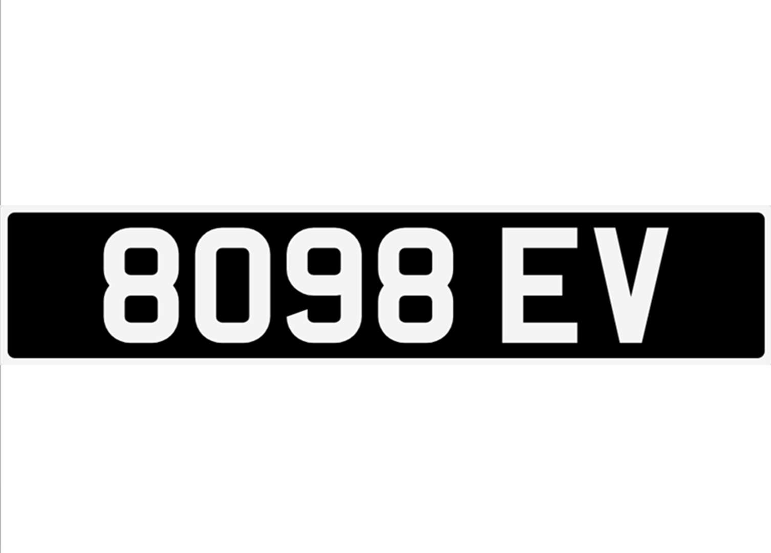 <p>8098 EV Registration Number</p>