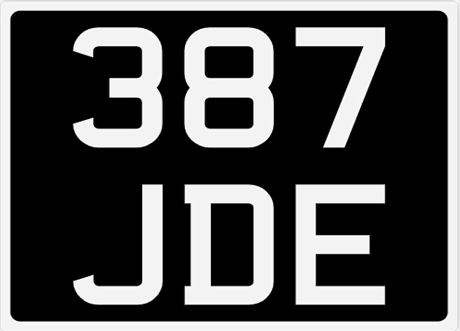 <p>&nbsp; 387 JDE Registration Number&nbsp;</p>