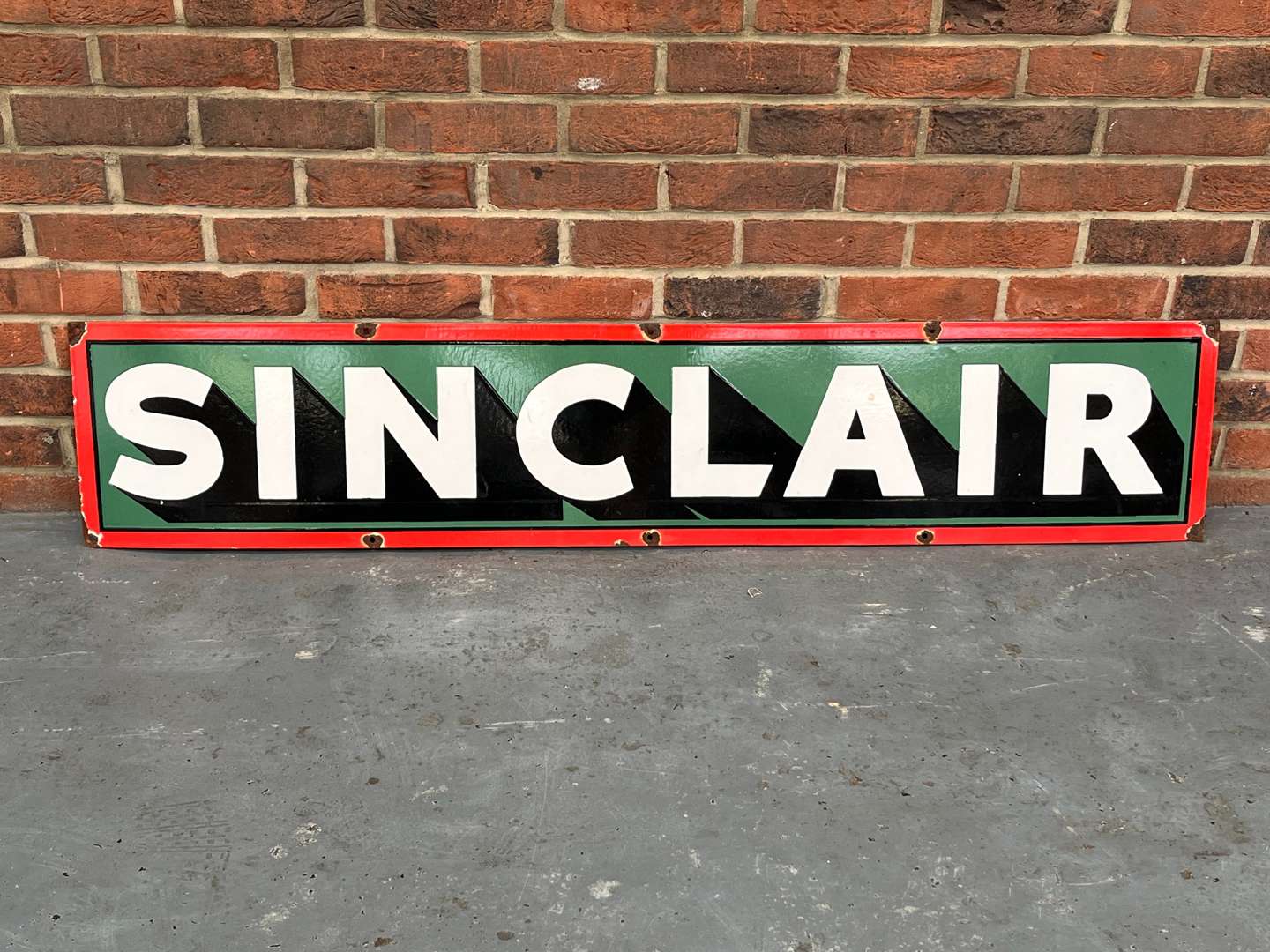 <p>Sinclair Enamel Sign</p>