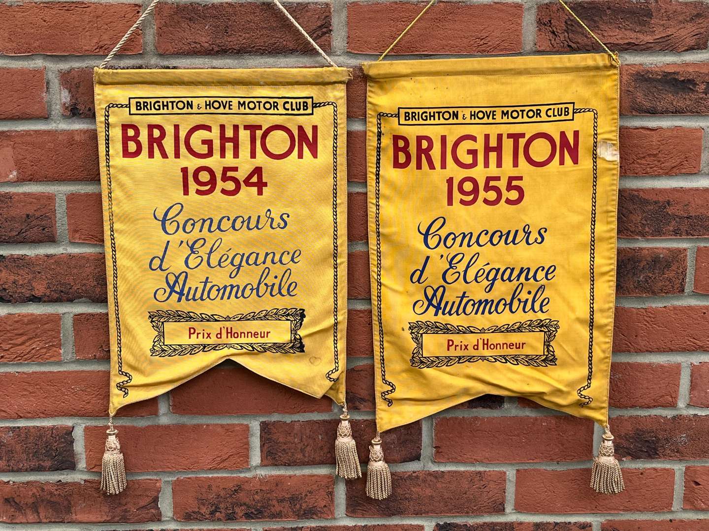 <p>Brighton and Hove Motor Club Pennants (2)</p>