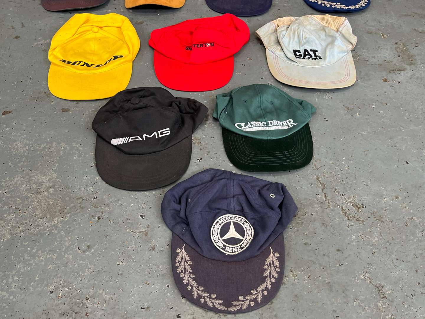 <p>Fifteen Motoring Related Caps</p>