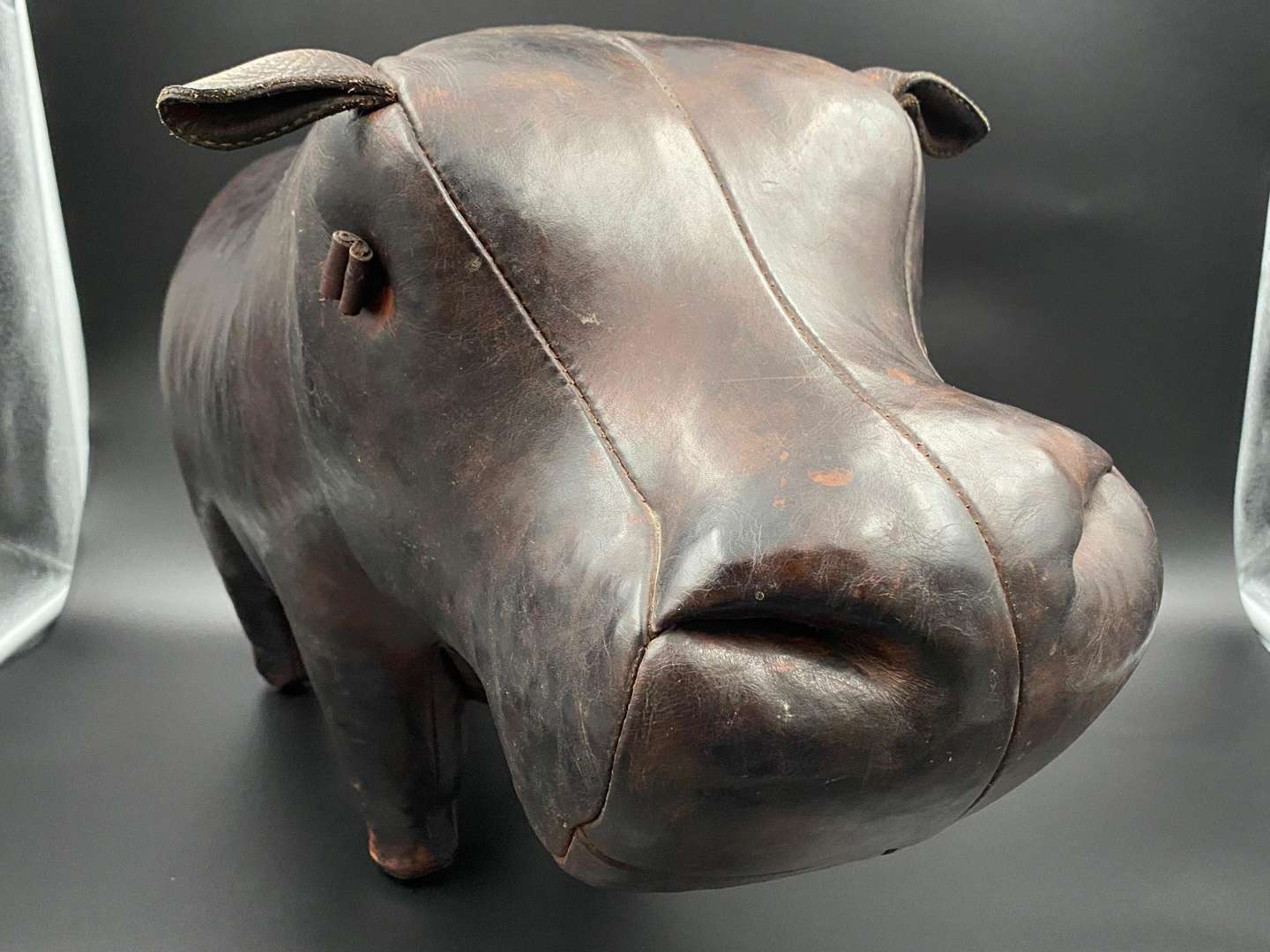 <p>LIBERTY, a stitched leather “HIPPO”</p>