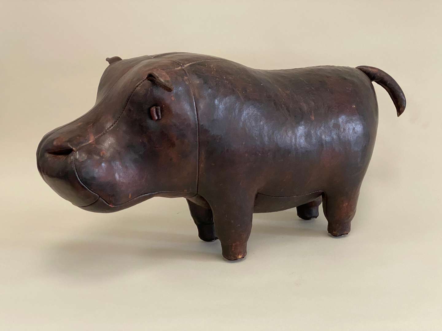 <p>LIBERTY, a standard size, stitched leather Hippopotamus</p>