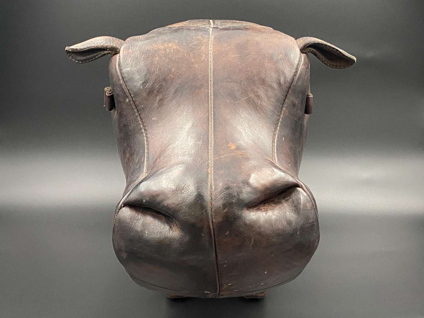 <p>LIBERTY, a standard size, stitched leather Hippopotamus</p>