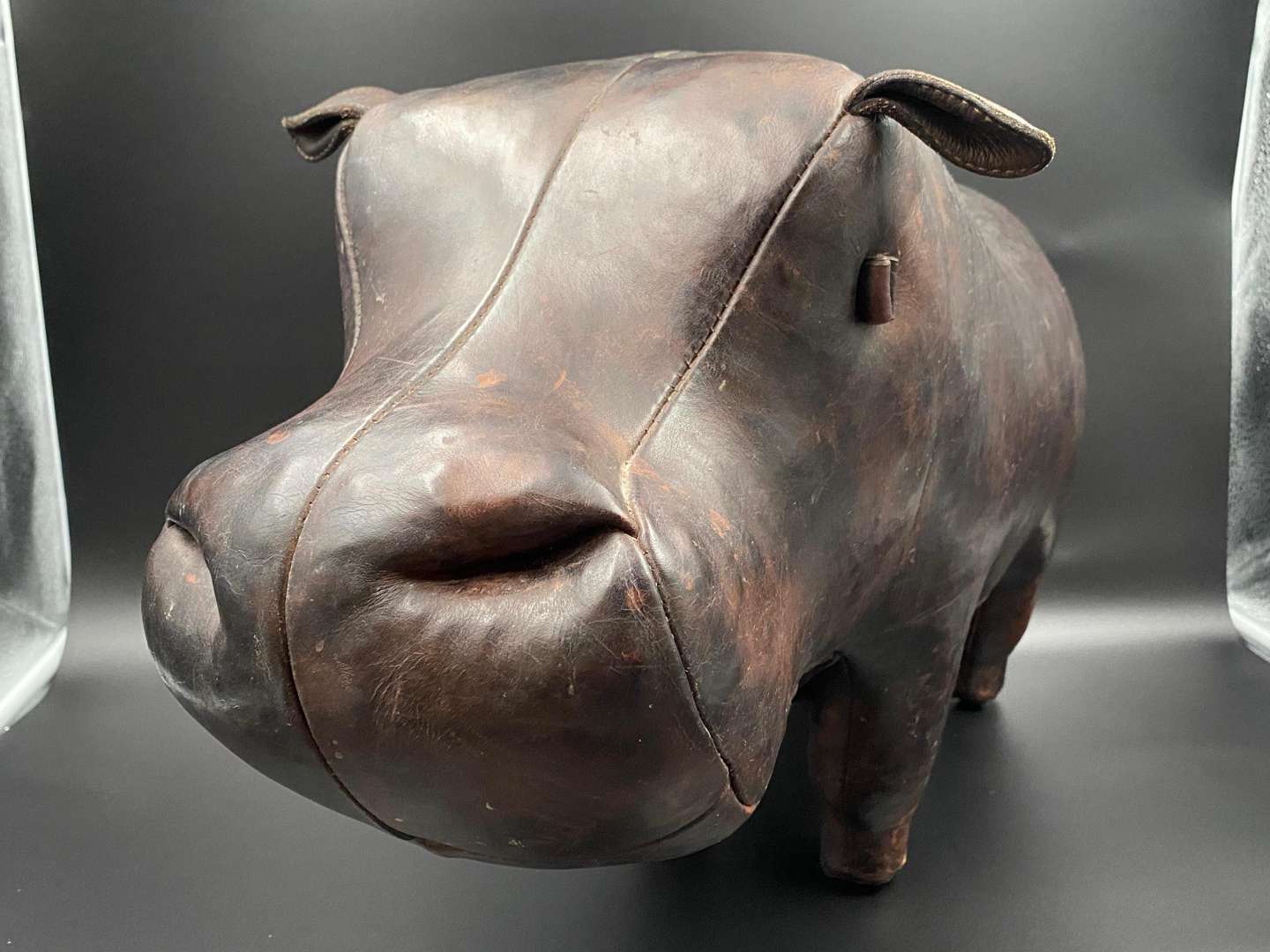 <p>LIBERTY, a stitched leather “HIPPO”</p>