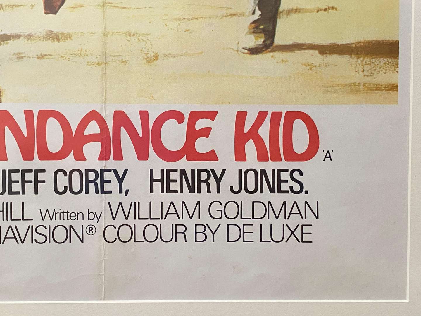 <p>“BUTCH CASSIDY AND THE SUNDANCE KID” framed original film poster</p>