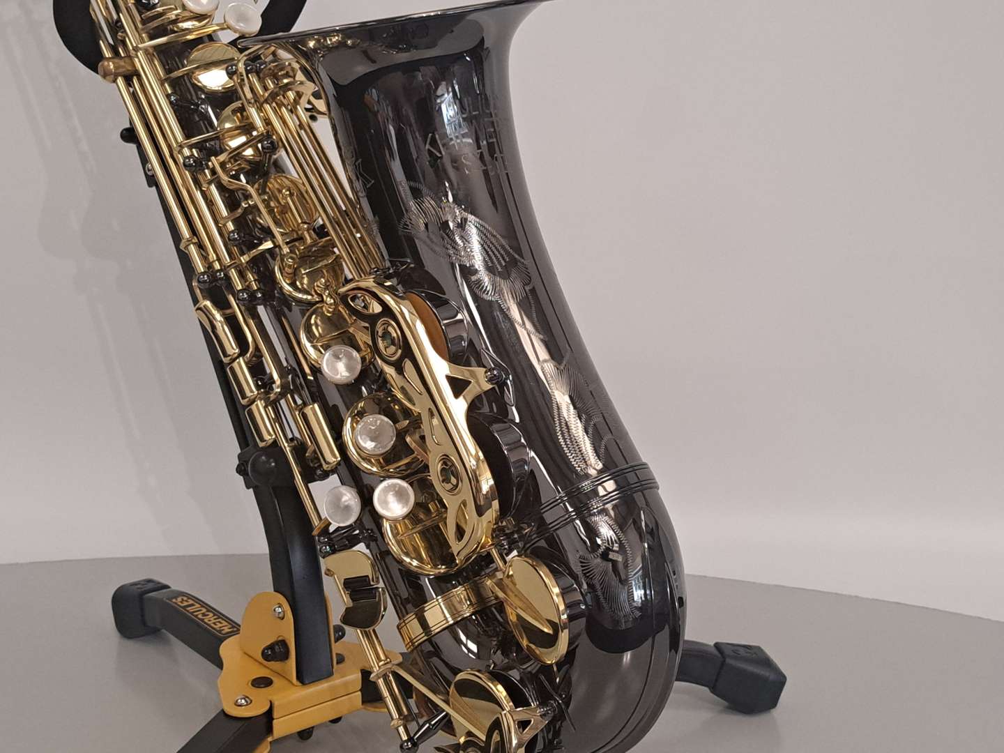 <p>JULIUS KEILWERTH, SX90R, “Shadow”, Black Nickel Saxophone,</p>