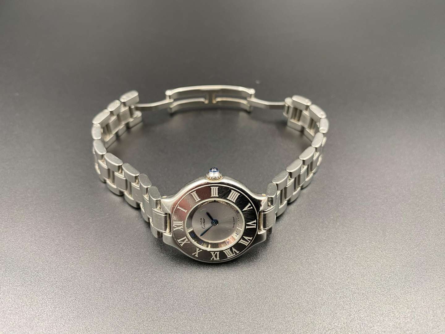 <p>MUST DE CARTIER, “21”, 1340, a ladies stainless steel, quartz wristwatch.</p>