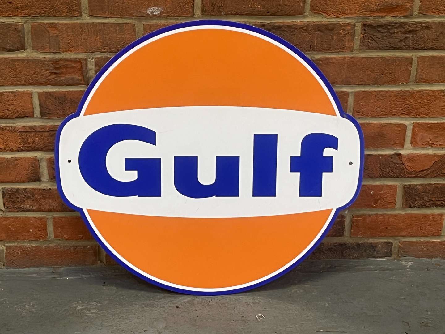 <p>Gulf Metal Emblem Sign</p>