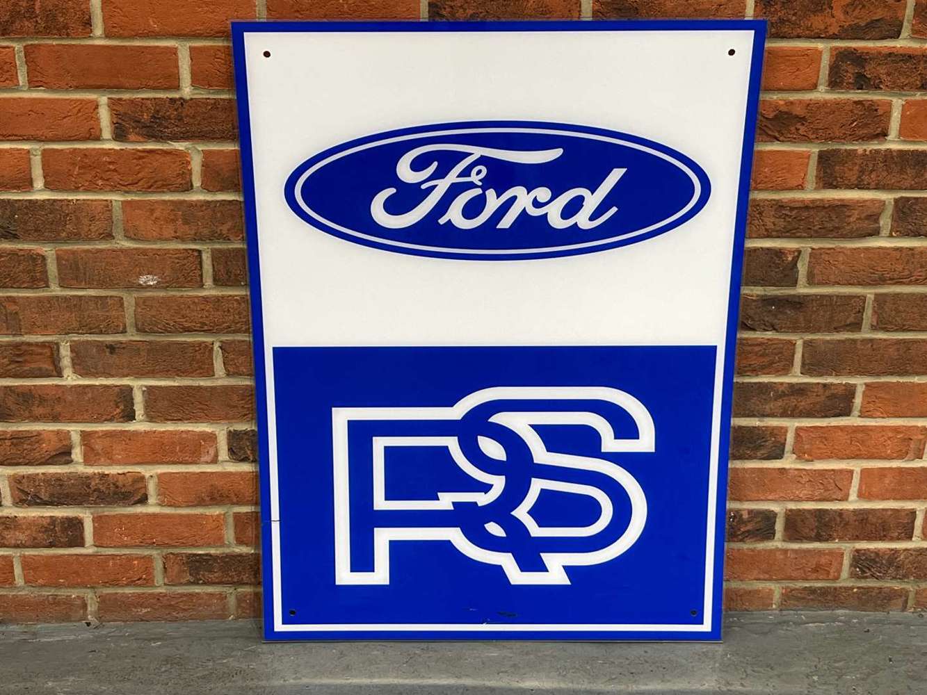 Ford RS Dealership Perspex Sign Sat 2nd & Sun 3rd November