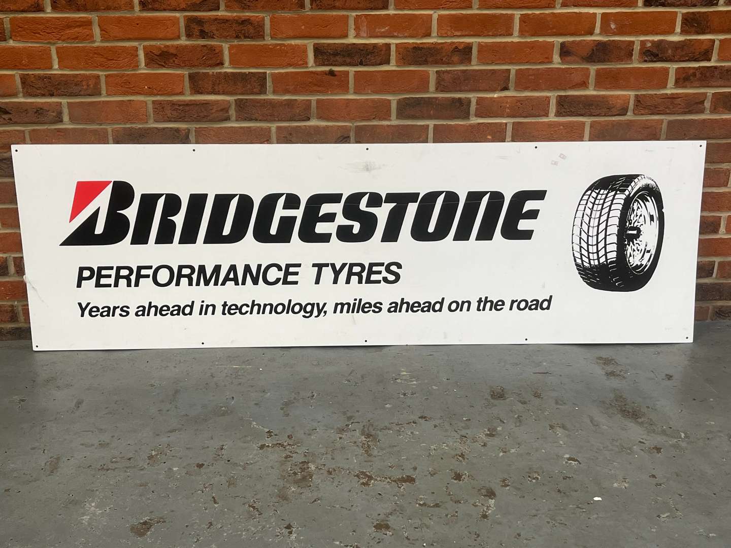 <p>Bridgestone Performance Tyres Plastic Sign</p>