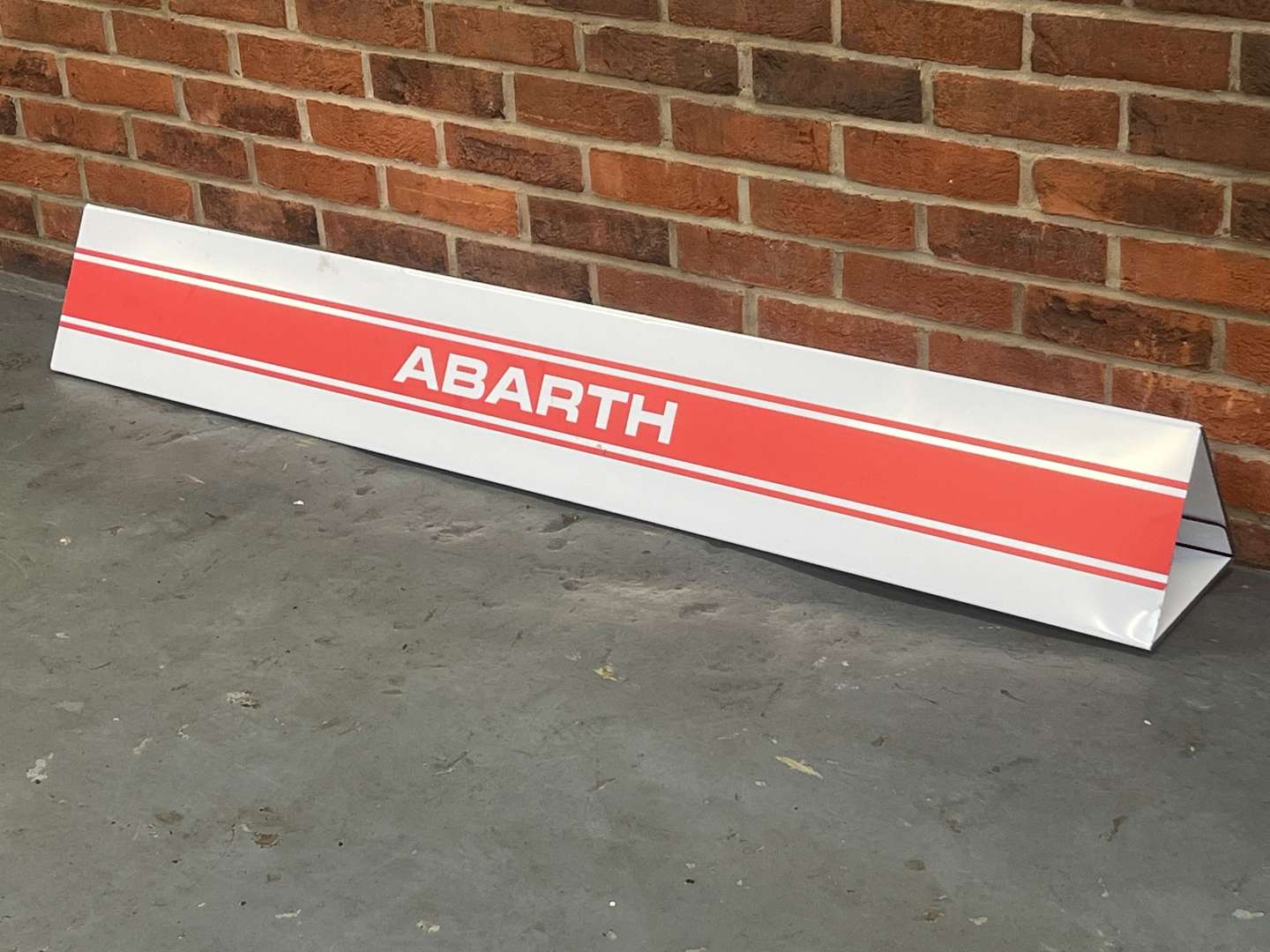 <p>Abarth Triangular Counter Top Sign</p>